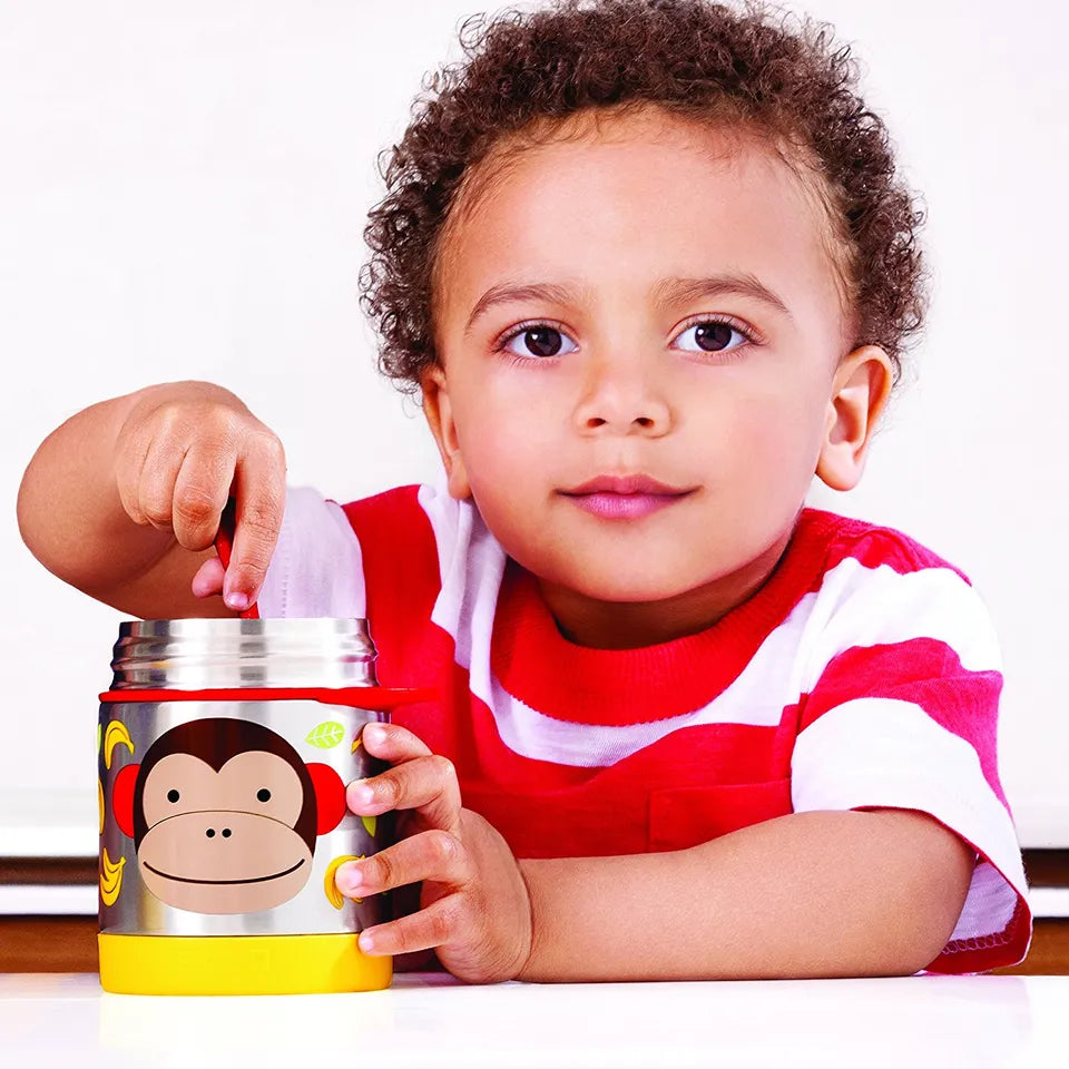 Skip Hop - Zoo - Monkey - Food Jar (with Fork) - 325ml