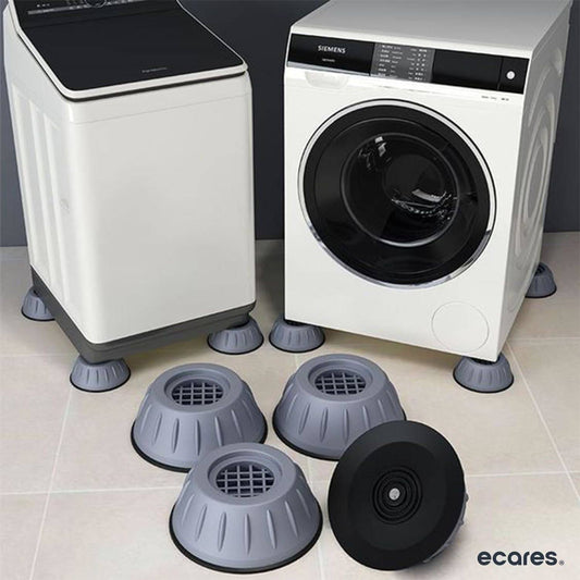 Universal Anti-Slip Shock Pads for Washing Machine - Noise & Movement Reduction (4-Piece Set)