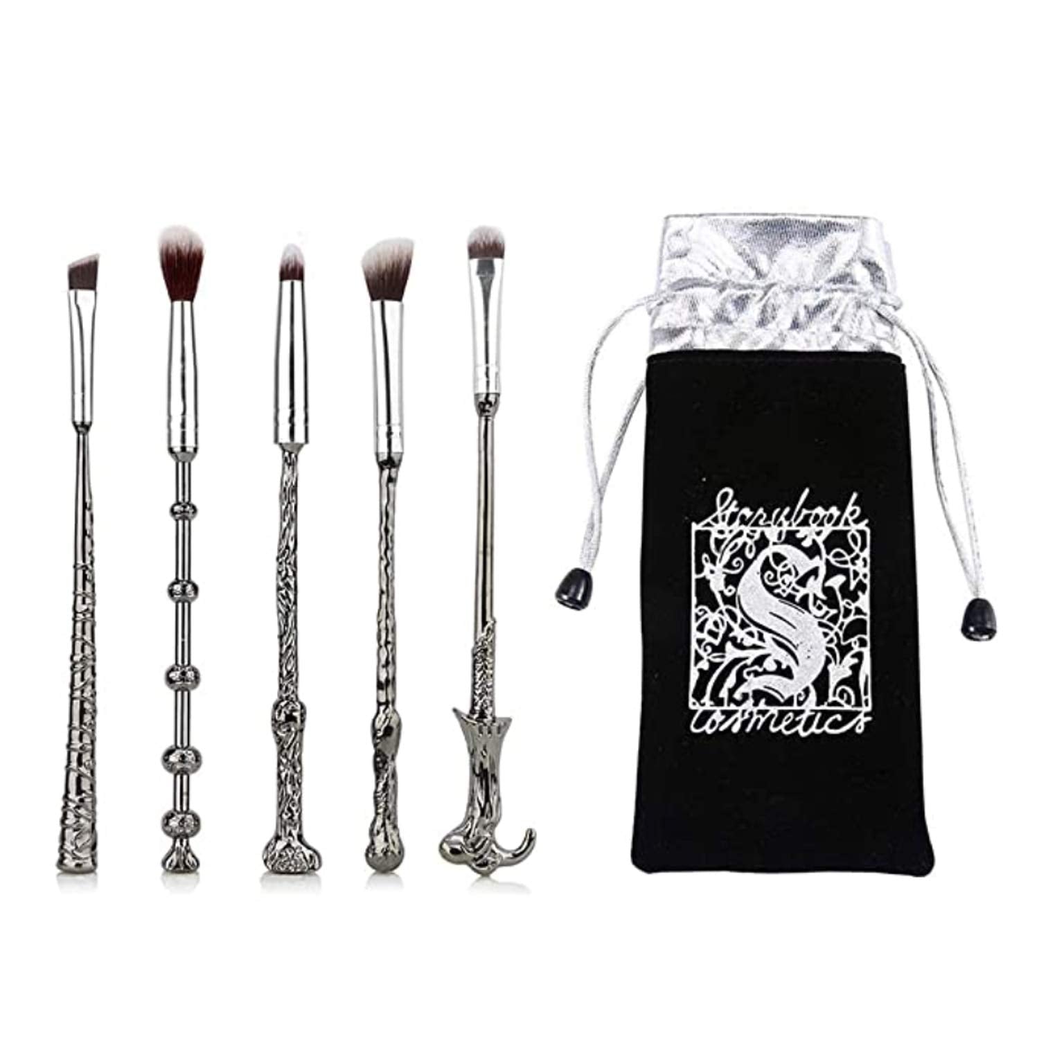 Gifts Wand Makeup Brushes 5 PCS Makeup Brush Set for Foundation Blending Blush Concealer Eyebrow Face Powder