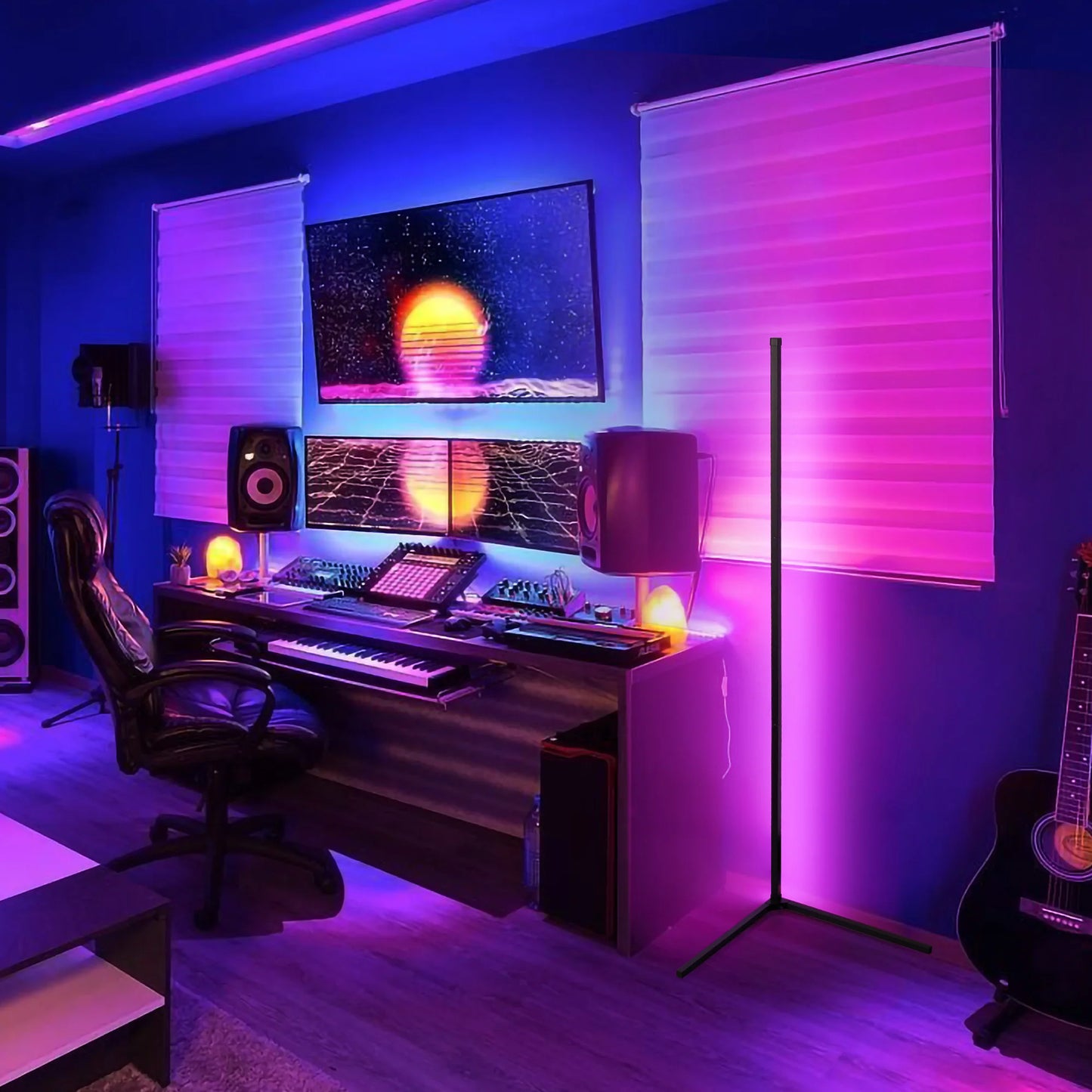 RGB Corner Floor Lamp, Support App, Music Sync