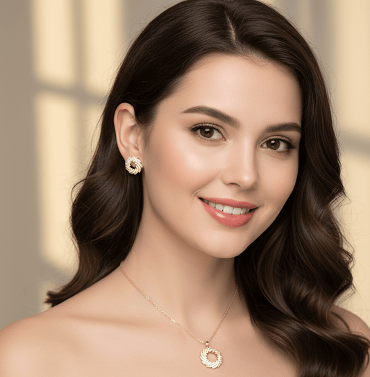 Royal Crown Circle Jewelry Set - Zambeel