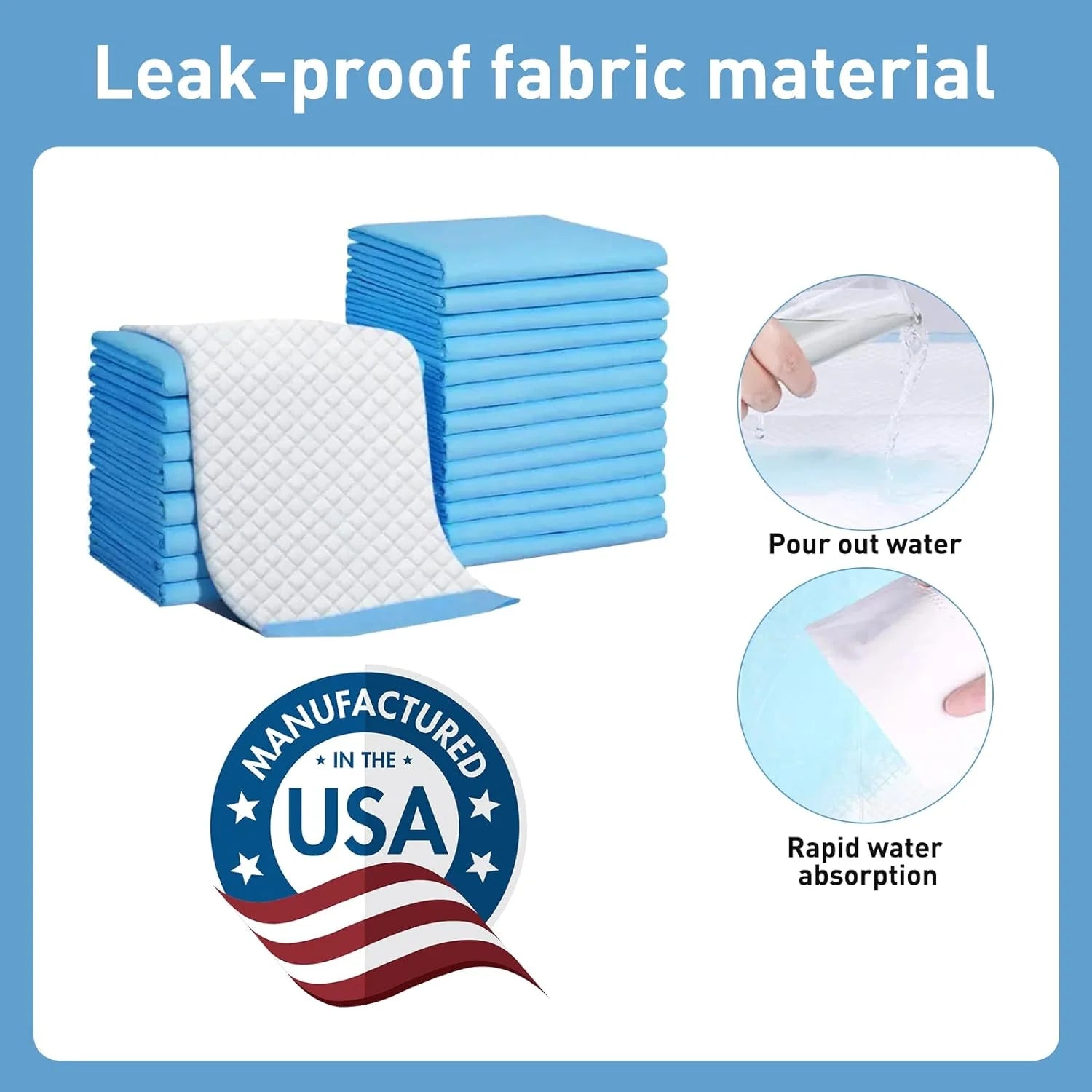 Goofypet 22" X 22" 100 Pcs Premium Disposable Training Pads, Dog Pee Pads, Puppy Pee Pads