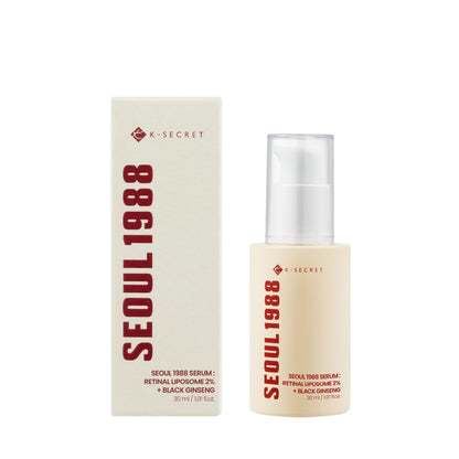 K‑SECRET - SEOUL 1988 Serum: Retinal Liposome 2% + Black Ginseng (Original)