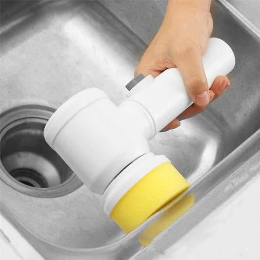 Cleaning Magic Electric Brush 5-in-1 | Multi-Functional Electric Scrubber for Kitchen & Bathroom