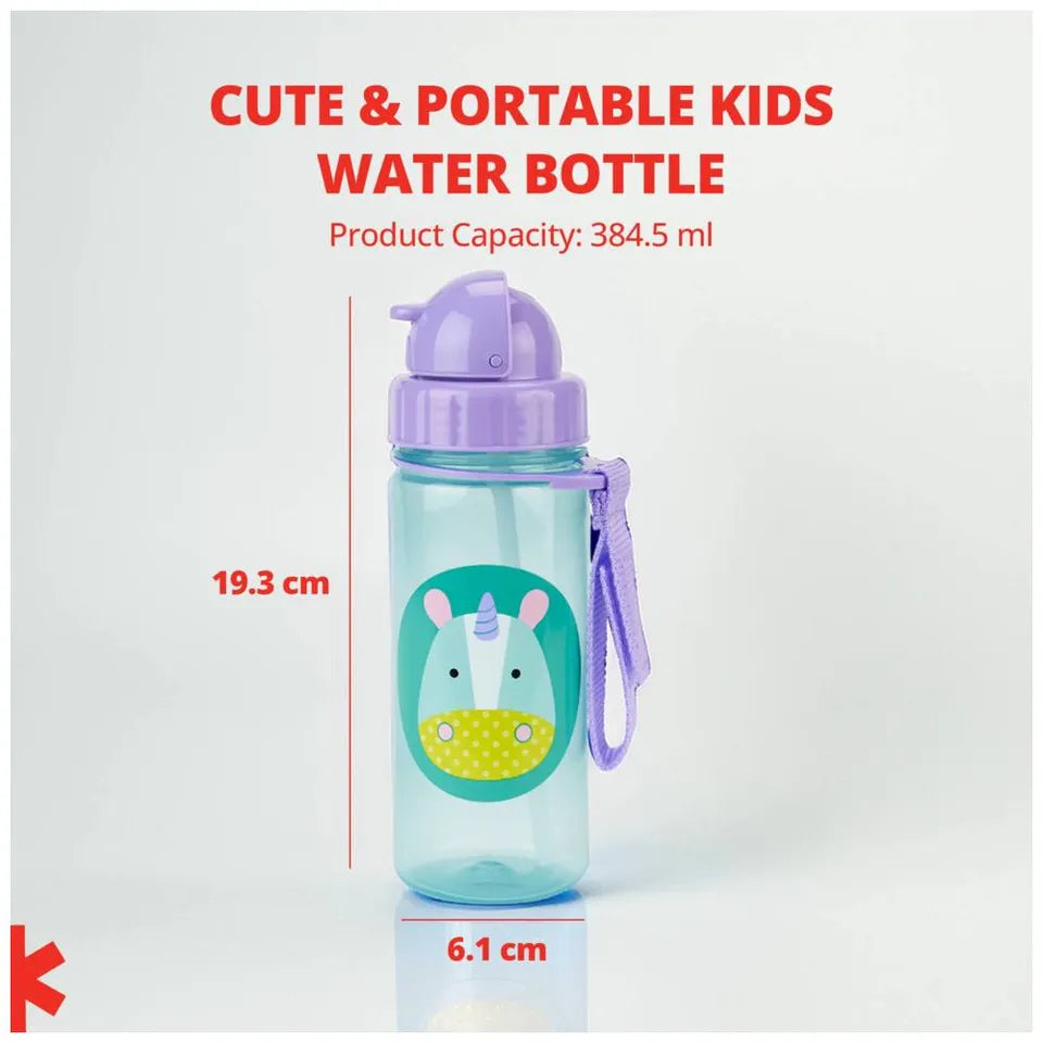 SkipHop - Zoo Straw Bottle - Unicorn - 390ml