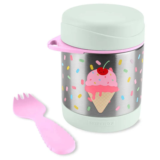 Skip Hop - Spark Style - Ice Cream - Food Jar (with Fork) - 325ml