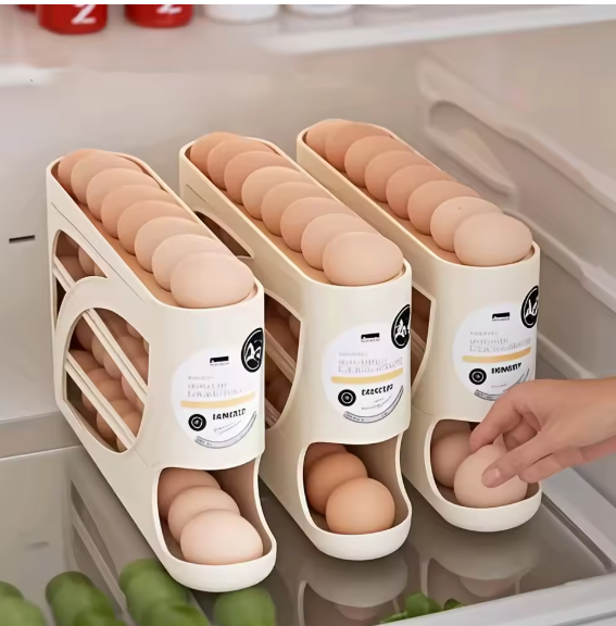 Rolling Egg Dispenser Rack
