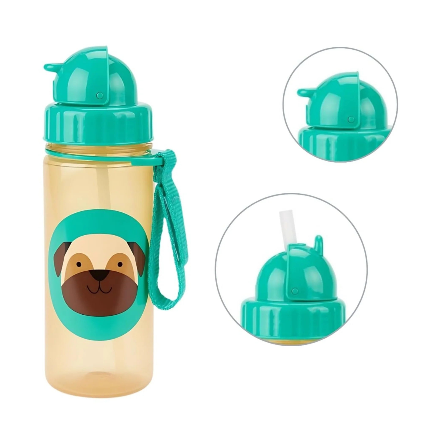 Skip Hop - Zoo - Pug - Straw Bottle - 384ml