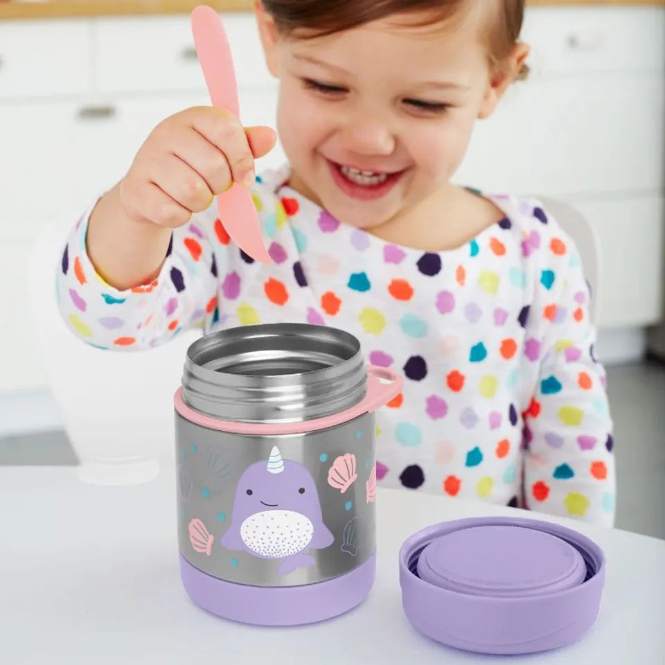 Skip Hop - Zoo - Narwhal - Food Jar (with Fork) - 325ml