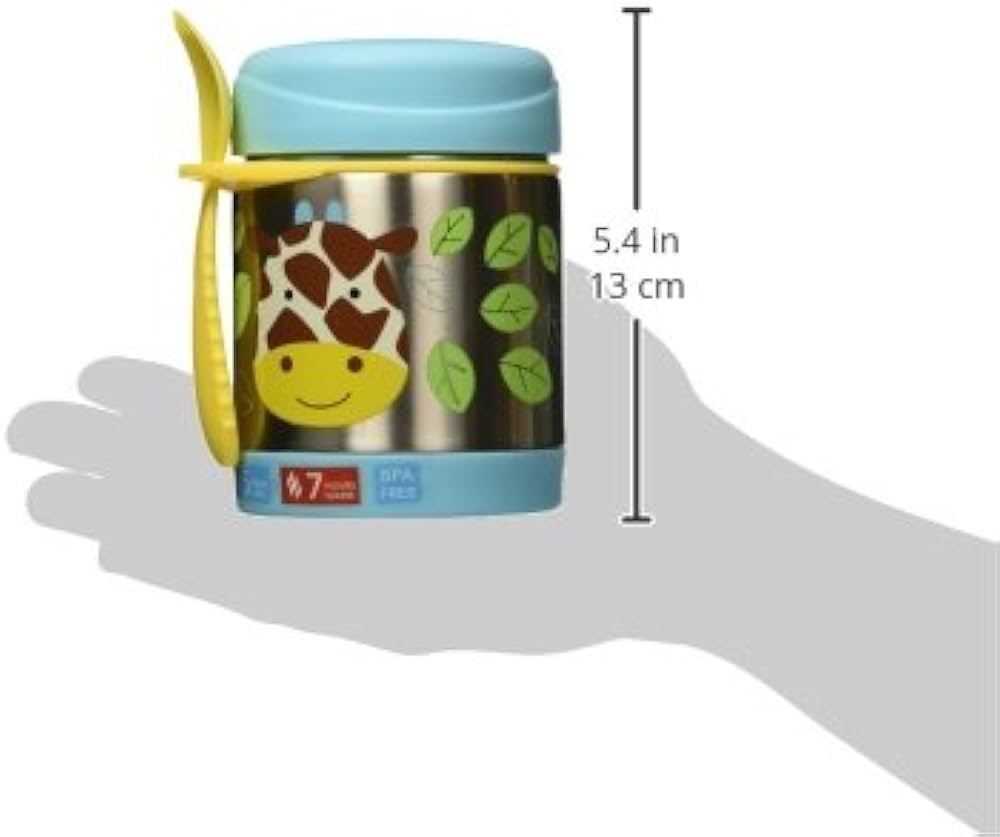 Skip Hop - Zoo  - Giraffe - Food Jar (with Fork) - 325ml
