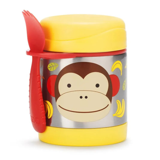 Skip Hop - Zoo - Monkey - Food Jar (with Fork) - 325ml