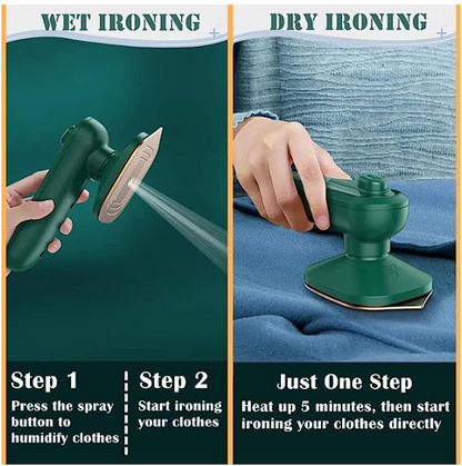 ⚡ Portable Mini Ironing Machine – 2-in-1 Quick Wrinkle Remover ✨