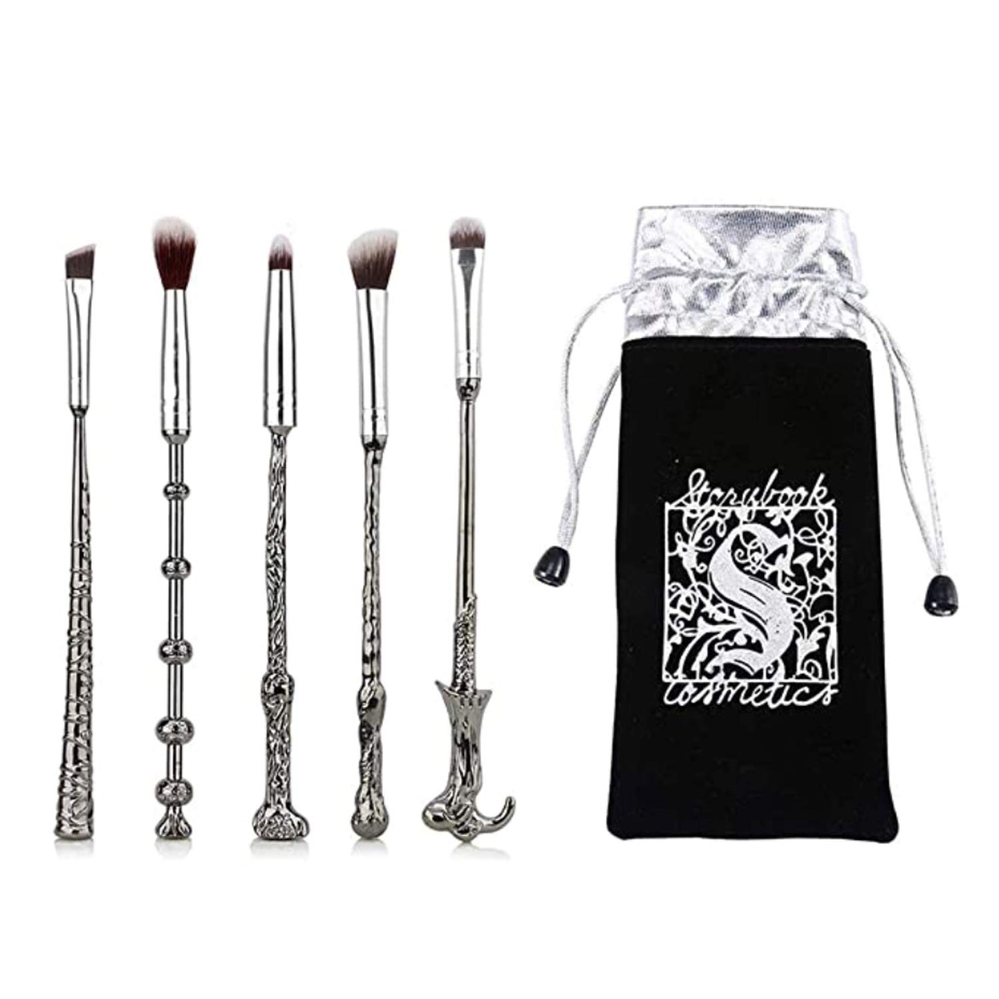 Gifts Wand Makeup Brushes 5 PCS Makeup Brush Set for Foundation Blending Blush Concealer Eyebrow Face Powder