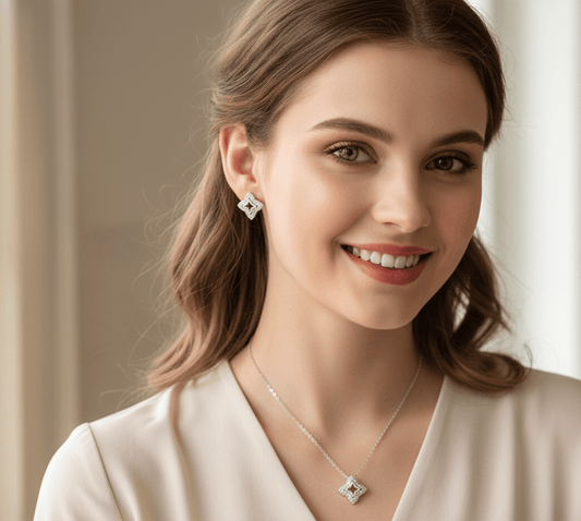 Glam Star Square Jewelry Set - Zambeel