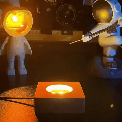 3D Solar System Nightlight, Crystal Glass Ball Light Holiday Gifts