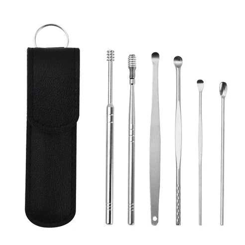 👂 Stainless Steel Dual-Head Ear Cleaning Tool – Hygienic &amp; Safe Wax Removal ✨
